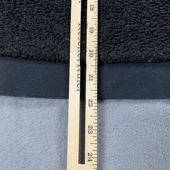 Nike Air Jacket Boys L Black Sherpa Fleece 1/4 Zip Pullover Quilted Youth - Picture 7 of 9